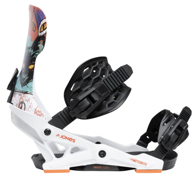 Картинка Крепления для сноуборда Jones Meteorite Rallycat White от магазина Адреналин Крепления для сноуборда Jones Meteorite Rallycat White от магазина Адреналин