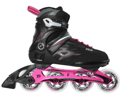 Роликовые коньки женские FILA WAVE 84 LADY BLCK/GRY/MAGENTA от магазина Адреналин