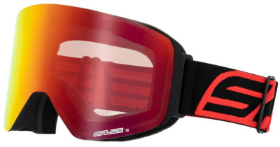Очки горнолыжные со сменной МАГНИТНОЙ линзой Salice 109DARWF Black/Red DARW Red + Light radium 