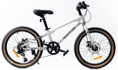 Детский велосипед SPORTRIDE AL 20 D (7 ск., рост OS) светло-серый 2026 от магазина Адреналин