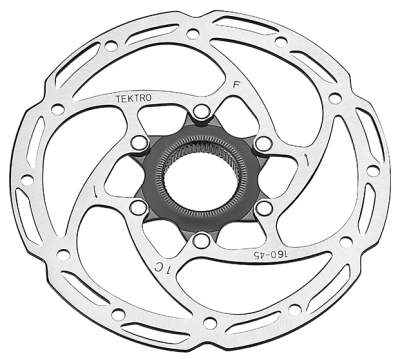Тормозной диск Tektro TR160-45, C.Lock, 160 мм, толщина 2.3 мм Тормозной диск Tektro TR160-45, C.Lock, 160 мм, толщина 2.3 мм