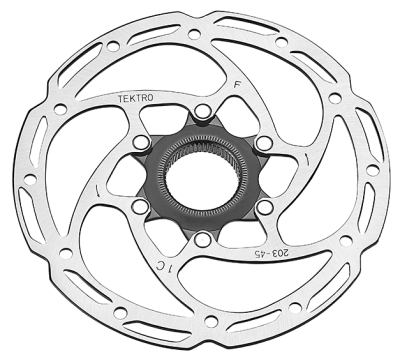 Тормозной диск Tektro TR203-45, C.Lock, 203 мм, толщина 2.3 мм Тормозной диск Tektro TR203-45, C.Lock, 203 мм, толщина 2.3 мм