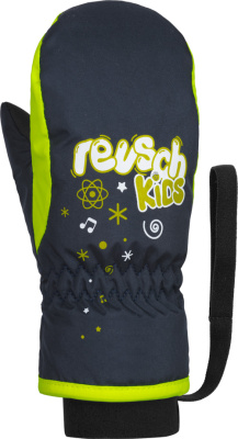 Варежки детские REUSCH Kids Mitten Dress Blue/safety yellow